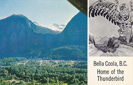 Canada Aerial View Bella Coola British Columbia