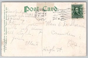 Portland ME Union Station Maine c1907 Postcard K26