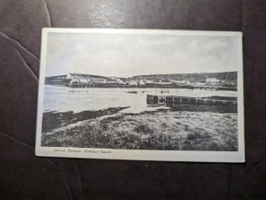 Mint British Falkland Islands PPC Postcard Darwin Harbour Port View