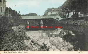 MI, Albion, Michigan, Erie Street Bridge, CU Williams No 15512