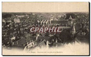 Old Postcard Troyes Panorama shooting south of the madeleine