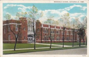 Iowa Estherville Roosevelt School 1934 Curteich