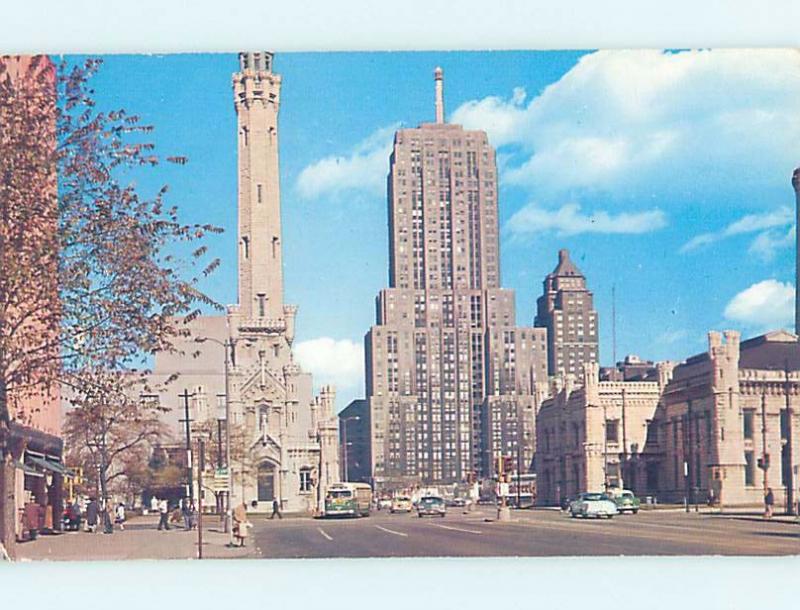 Unused Pre-1980 STREET SCENE Chicago Illinois IL hp1713