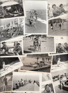 Lot 37 photos social history strand / beach life naturisme