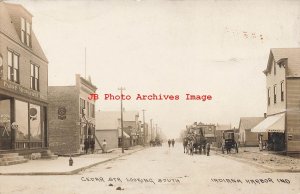 IN, Indiana Harbor, Indiana, RPPC, Cedar Street, Business Section, 1910, Photo