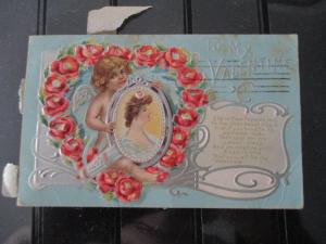 VALENTINES DAY POSTCARD 1915 $25.00 OR BEST OFFER