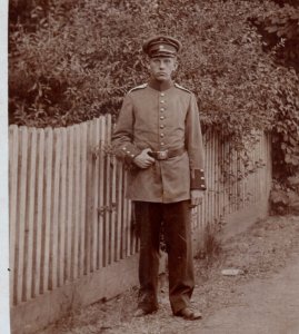 WWI Soldier German Army In Uniform Real Photo Postcard