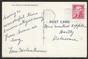 Greetings from Wildwood By-The-Sea, New Jersey, Early Postcard, Used in 1955