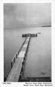 North East Maryland Sandy Cove Pier Bible Conference Antique Postcard K107140