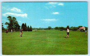 PORTLAND, Maine ME ~ Golfers RIVERSIDE GOLF COURSE c1960s Postcard