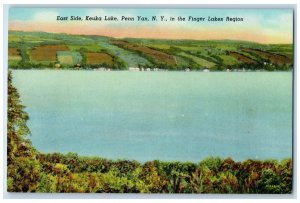 c1930's East Side Keuka Lake Penn Yan NY, In The Finger Lakes Region Postcard