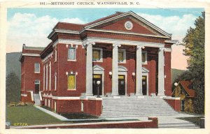 G75/ Waynesville North Carolina Postcard c1920 Methodist Church