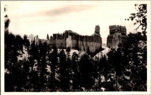 RPPC Great Cathedral, Bryce Canyon National Park UT Vintage Postcard P65