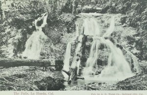 C.1910 The Falls, La Honda, Cal. Vintage Postcard P105