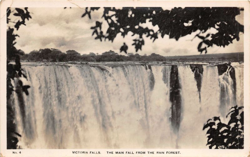 uk42325 victoria falls the main fall from the rain forest Zimbabwe Zambia