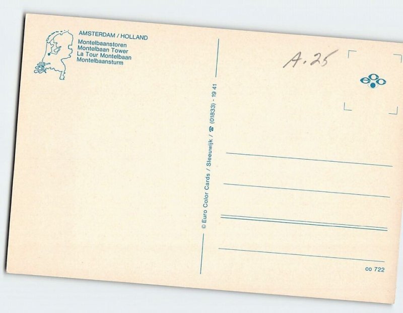 B-304701 Montelbaanstoren Amsterdam Holland Netherlands