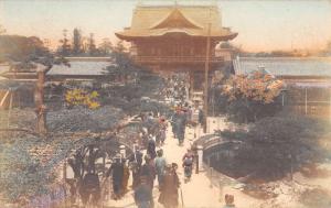 Kobe Japan Temple Birdseye View Antique Postcard K107424