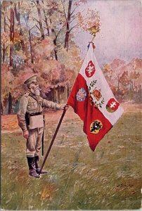 Jaroslav Hejduk Flag Ensign Czech Republic 1919 Military WW1 Unused Postcard H61