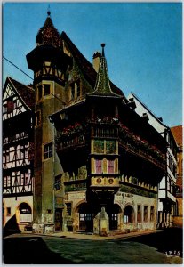 VINTAGE POSTCARD CONTINENTAL SIZE THE PFISTER BUILDING LOCATED COLMAR FRANCE