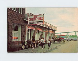 Postcard Old Country Store at Soo Tour Train Depot, Sault Ste. Marie, Michigan