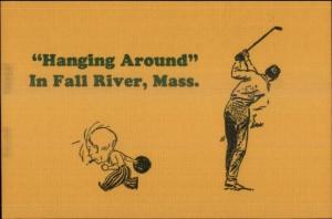 Golfing Bowling Fall River MA 1960s-80s Postcard