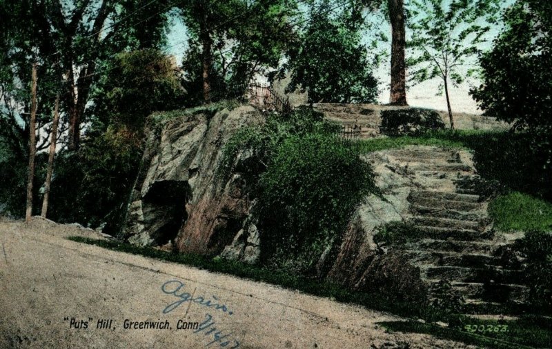 c. 1910 Puts Hill Greenwich Connecticut Postcard P14 