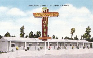 Postcard Pittsburgher Motel Nahunta Georgia