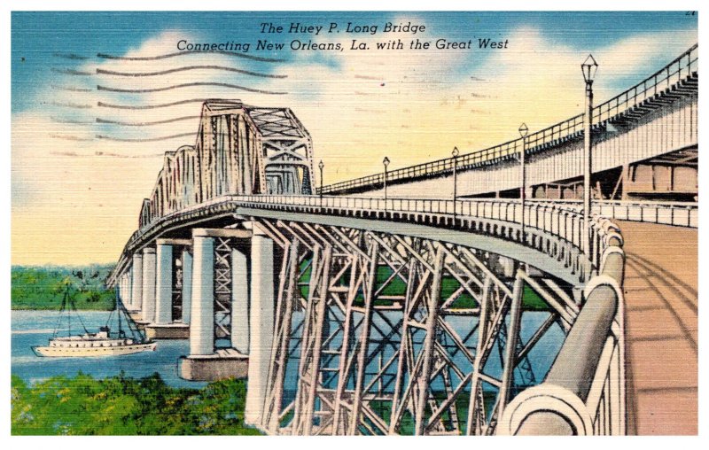 Louisana  New Orleans Huey B Long Bridge
