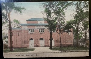 Vintage Postcard 1907-1915 Vineland Auditorium, Vineland, New Jersey (NJ)