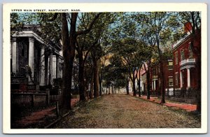 K28/ Nantucket Massachusetts Postcard c1910 Upper Main Street Homes 85