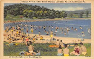 Bird's-Eye View of Bathing Beach, Shawnee Lake State Park Bedford County, Pen...