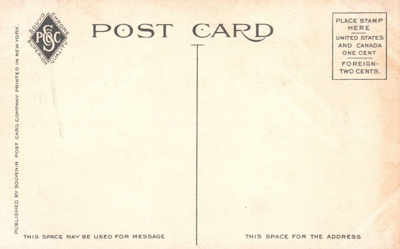 Vintage Postcard 1910's Hotel Kimball Bldg. Springfield Massachusetts Structure