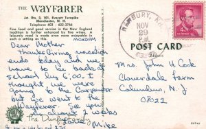 The Wayfarer Restaurant,Manchester,NH BIN