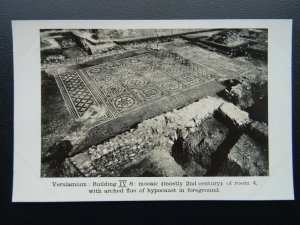 Hertfordshire St. Alban VERULAMIUM Mosaic Buiding IV - Old RP Postcard