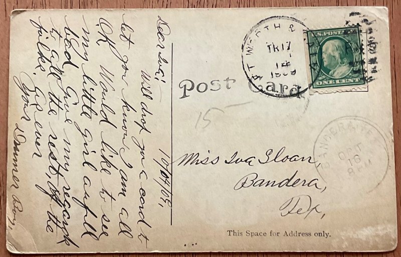 Carnegie Library Temple Texas 1909 PM 10/4/1909 LB