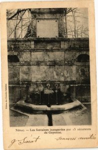 CPA NÉRAC-Les fontaines inaugurées (264084)