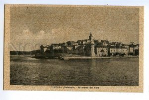 497056 Croatia Korkula panorama from the sea Vintage postcard