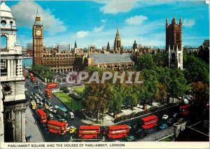 Modern Postcard London Parliament Square and the Houses of Parliament