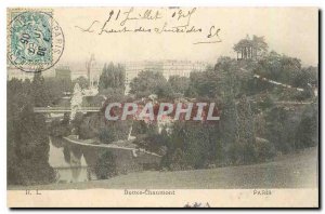 Old Postcard Paris Buttes Chaumont
