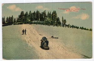 Boston, Mass, Tobogganing at Franklin Park