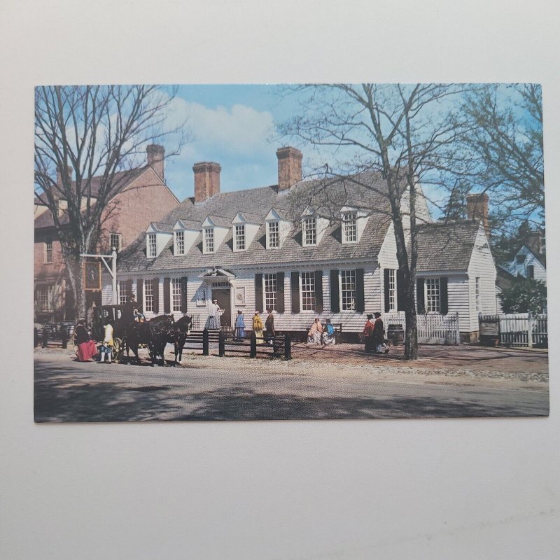 Raleigh Tavern Colonial Exterior Williamsburg VA Postcard