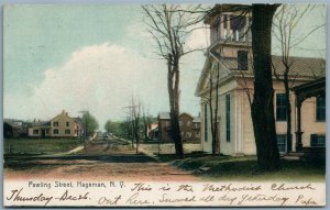 HAGAMAN NY PAWLING STREET 1907 UNDIVIDED ANTIQUE POSTCARD