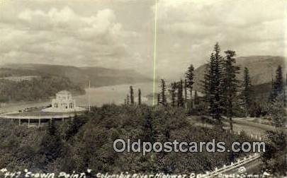 Real Photo - Crown Point & Vista House - Columbia River Highway, Oregon