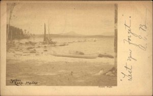 Sebec Lake Maine ME - 1905 Dover ME Cancel Real Photo Postcard