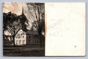 J99/ Salem New York Postcard? c1910 U.P. Church Building  286