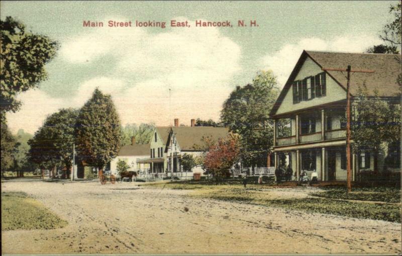 Hancock nh Main St looking east c1910 Postal 