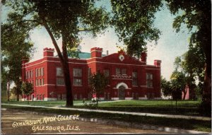 Postcard Gymnasium at Knox College in Galesburg, Illinois~133376