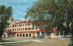 CALEXICO, CALIFORNIA Hotel De Anza Imperial Valley E.C. KROPP CO postcard 4821