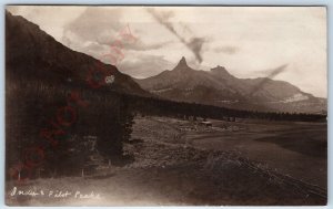 c1900s Wyoming Absaroka Range RPPC Index Pilot Peak Homestead Real Photo PC A123