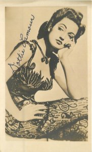 Postcard RPPC 1930s Dorothy Lamour movie star non postcard back 23-9937